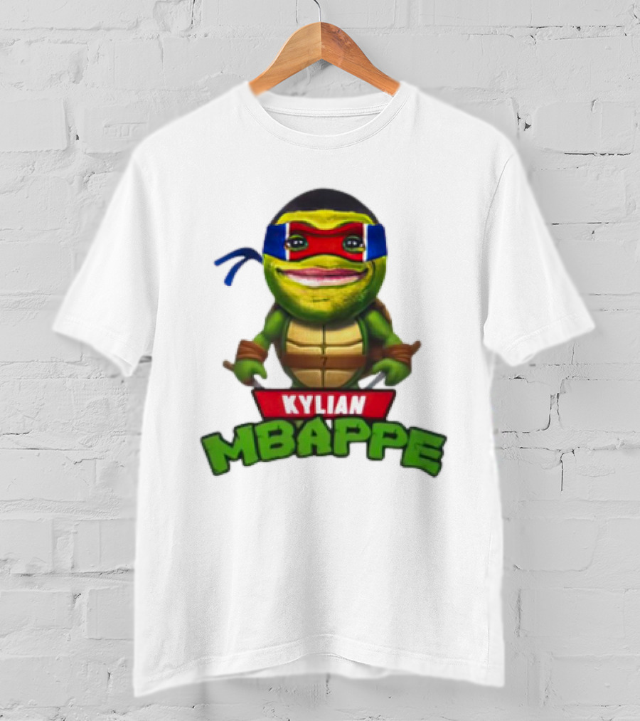 Kylian Mbappe Leonardo Ninja Turtle T-Shirt