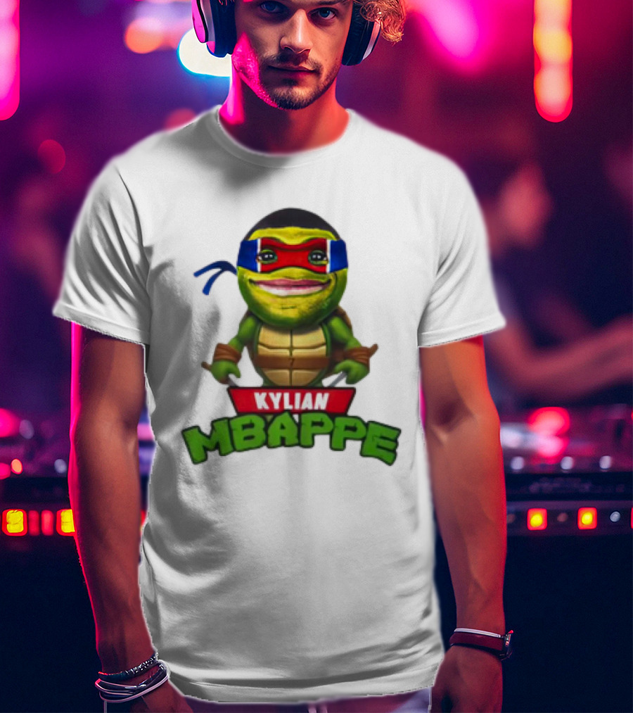 Kylian Mbappe Leonardo Ninja Turtle T-Shirt