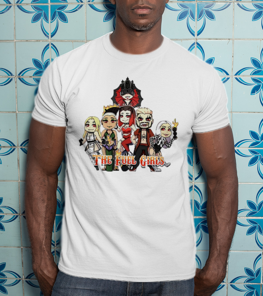 The Fuel Girls Team Classic Cartoon Characters T-Shirt