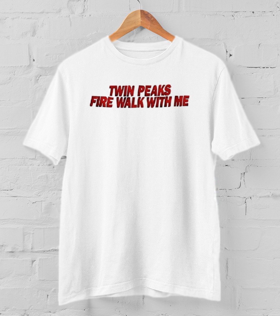 Twin Peaks Fire Walk With Me Text Red T-Shirt