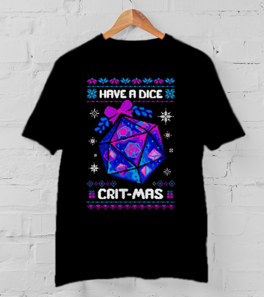 Have A Dice Crit-Mas Christmas D20 T-Shirt