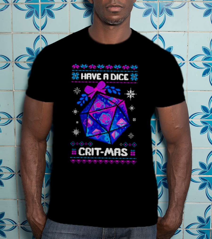 Have A Dice Crit-Mas Christmas D20 T-Shirt