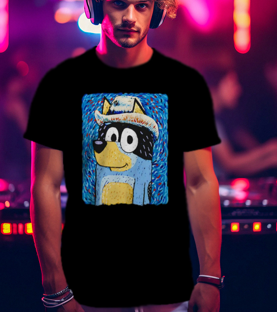 Heeler Family Van Gogh Bandit Van Dogh T-Shirt