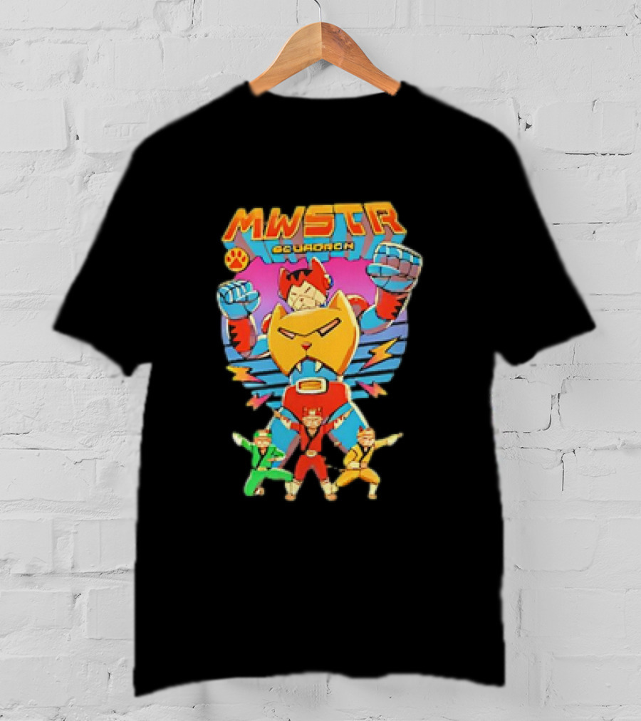MWSTR Squadron Meowster Power Cat Team T-Shirt