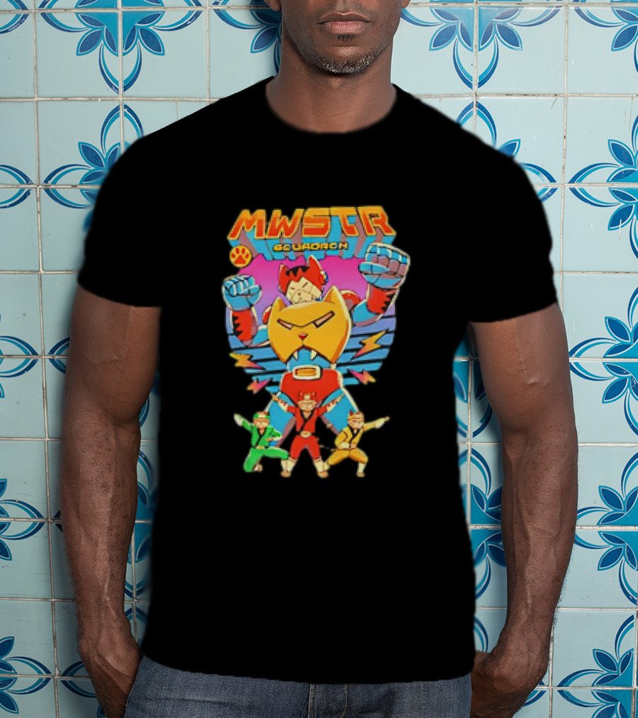 MWSTR Squadron Meowster Power Cat Team T-Shirt