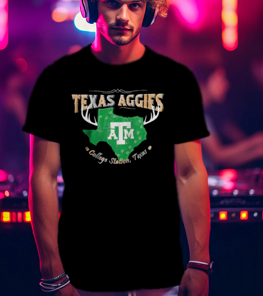 Texas Aggies A&M College Station Texas Deer Season T-Shirt