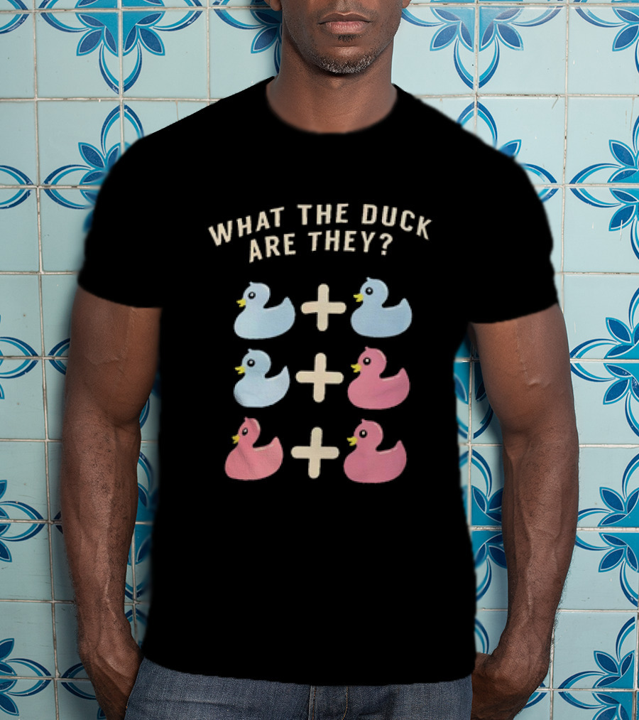 What The Duck Are They Blue And Pink Duck Addition Puzzle T-Shirt