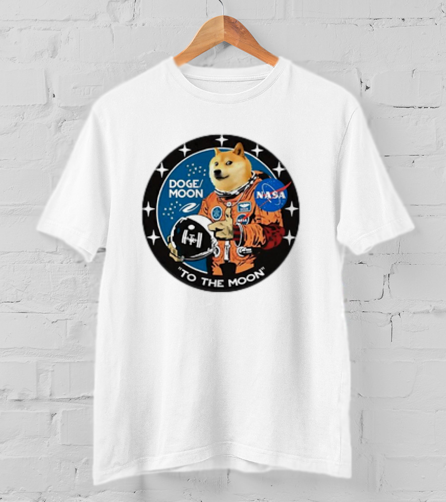DOGE Moon NASA Astronaut Dogecoin To The Moon T-Shirt
