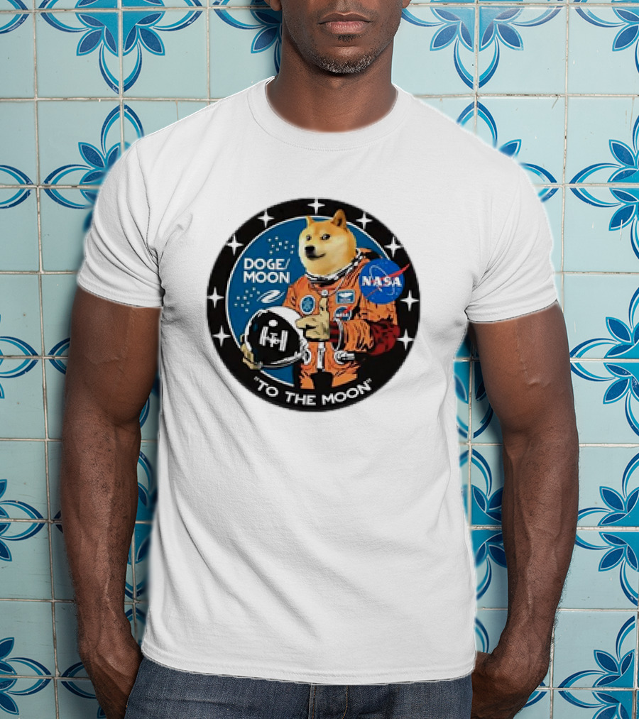 DOGE Moon NASA Astronaut Dogecoin To The Moon T-Shirt