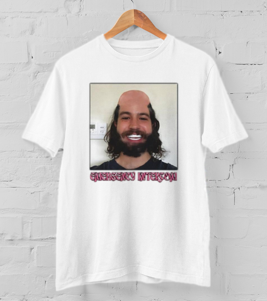Emergency Intercom Drew’s Veneers Meme Parody Face Image T-Shirt