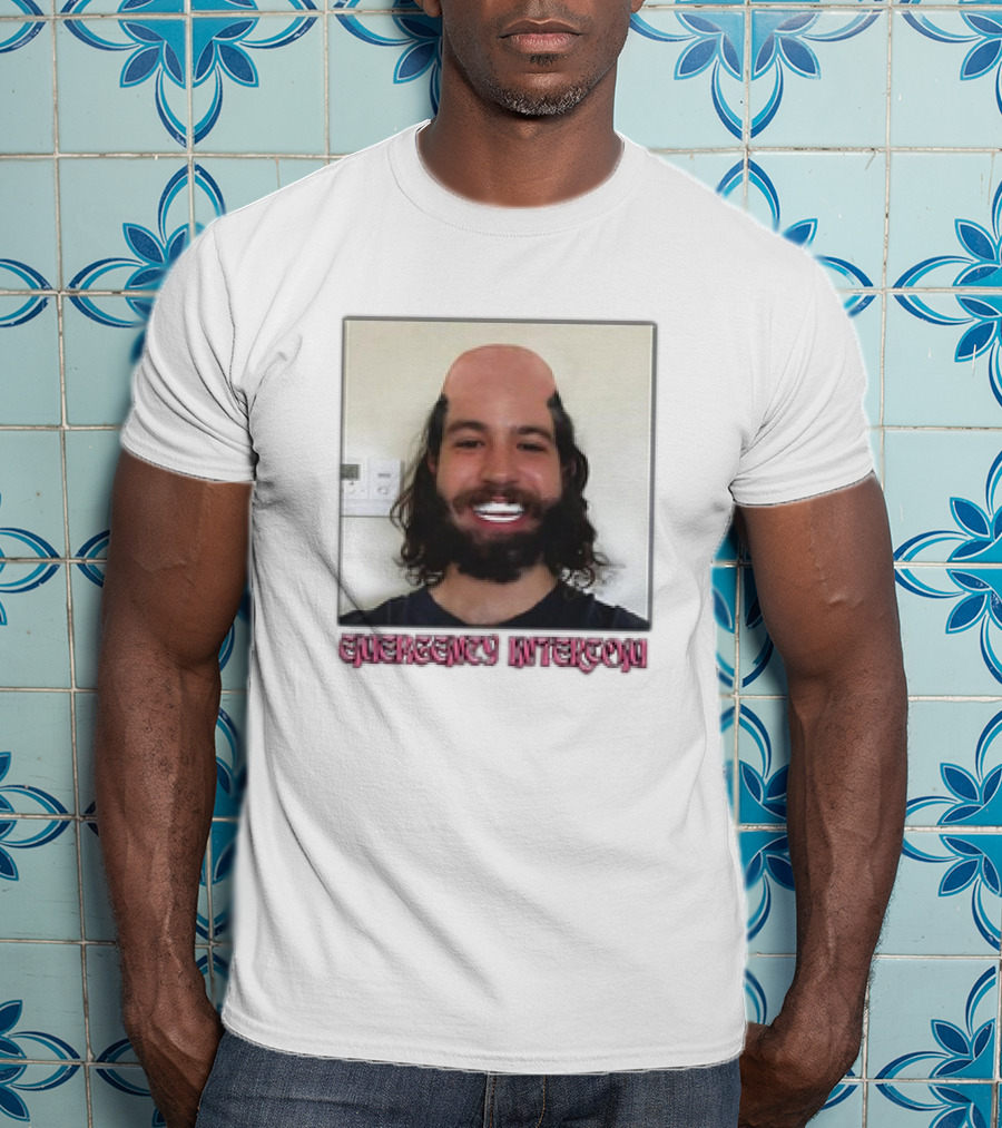 Emergency Intercom Drew’s Veneers Meme Parody Face Image T-Shirt