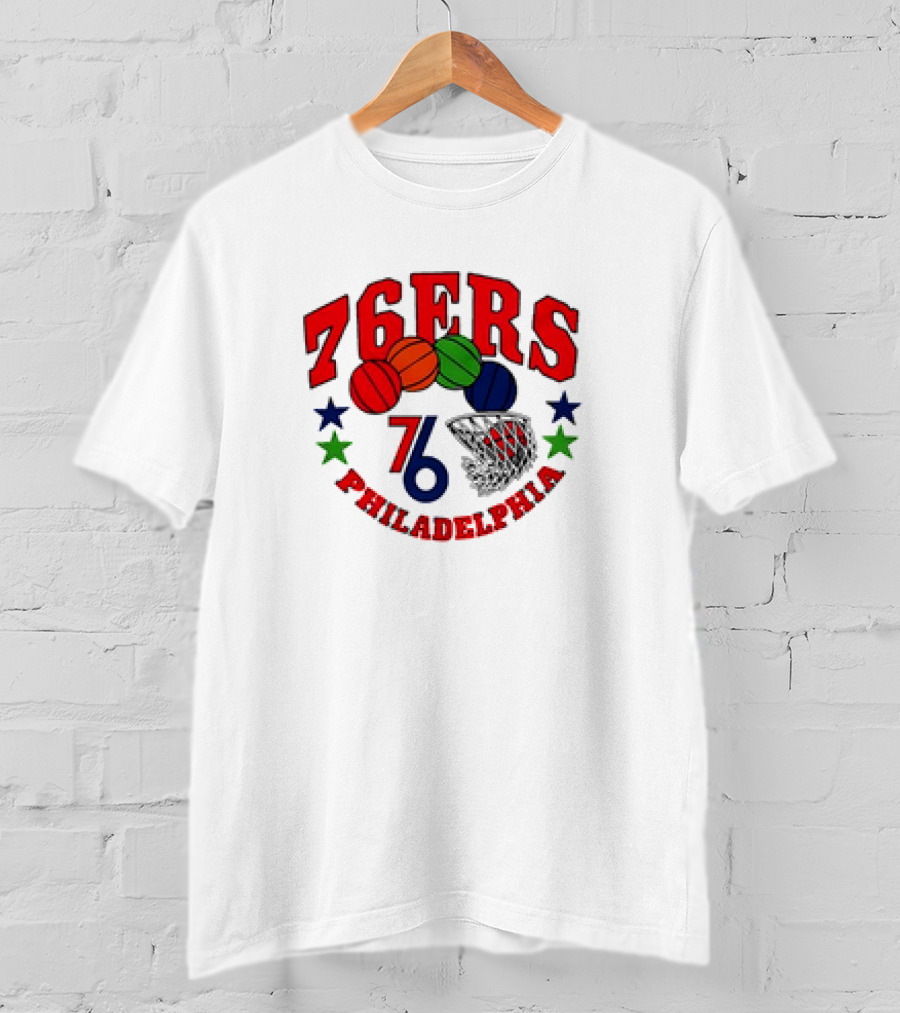 Philadelphia 76ERS 76 Basketball Stars City Edition T-Shirt