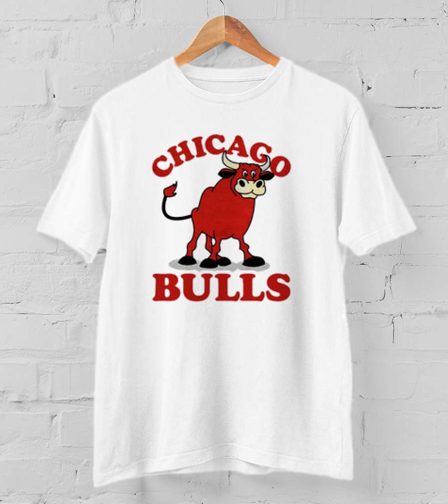 Retro Vintage Chicago Bulls Classic Iconic Bull Image T-Shirt