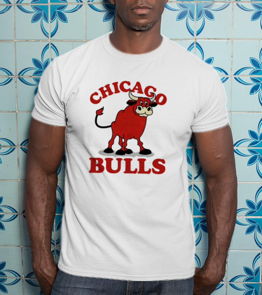 Retro Vintage Chicago Bulls Classic Iconic Bull Image T-Shirt