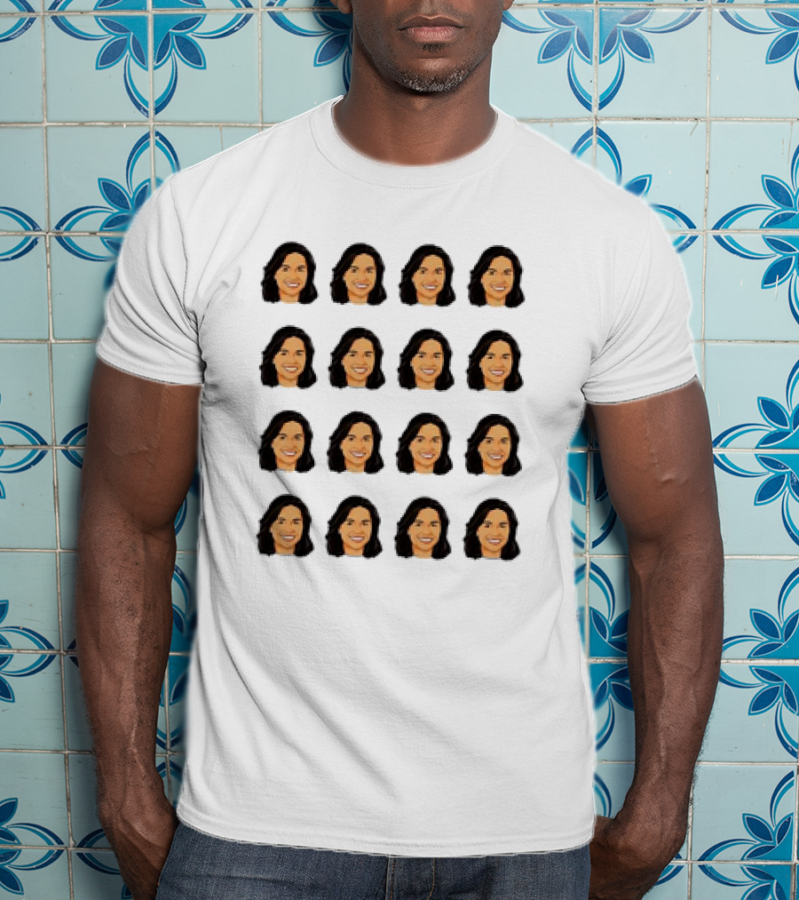 Tulsi Gabbard 16 Identical Smiling Faces T-Shirt