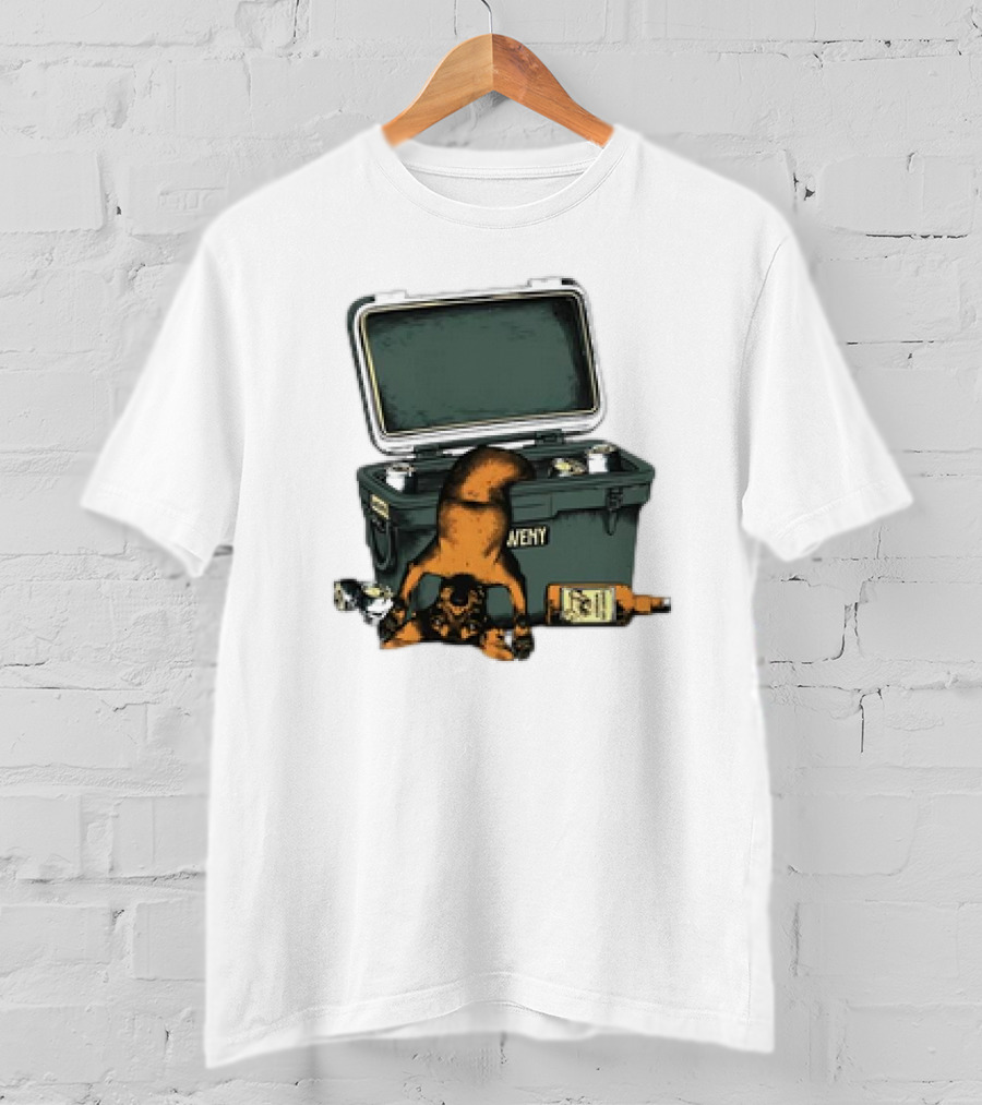 Whiskey Doxxie YETI Cooler Adventure T-Shirt