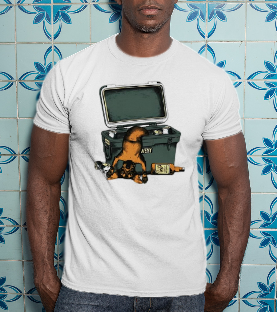 Whiskey Doxxie YETI Cooler Adventure T-Shirt