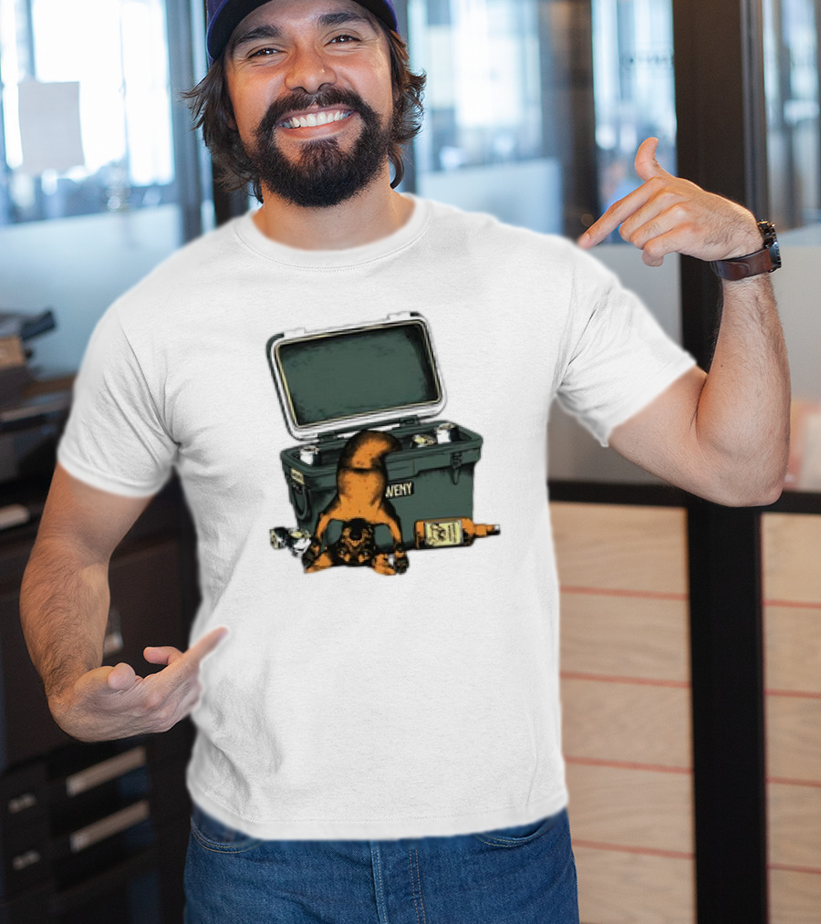 Whiskey Doxxie YETI Cooler Adventure T-Shirt