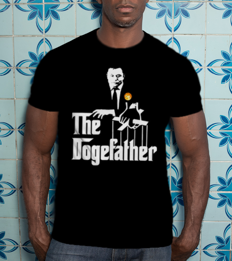 The Dogefather Elon Musk With Puppet And Doge Coin T-Shirt