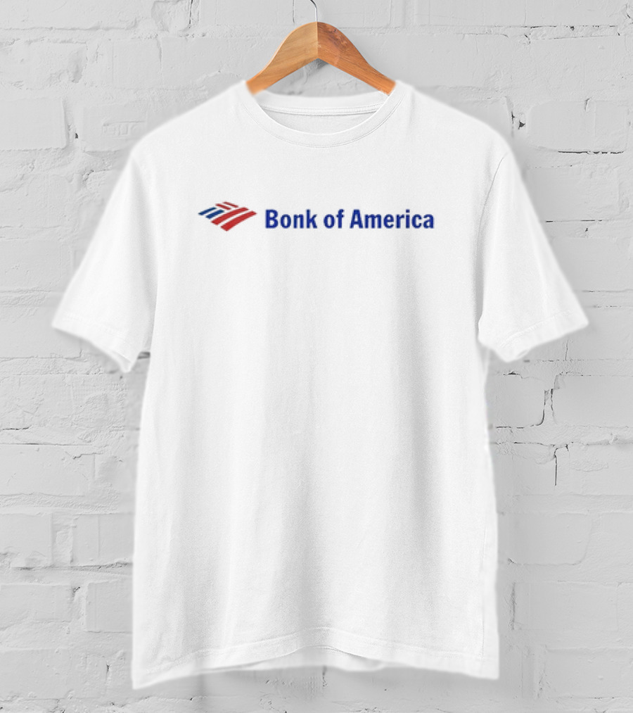 Bonk Of America Parody Logo Red Blue Iconic T-Shirt