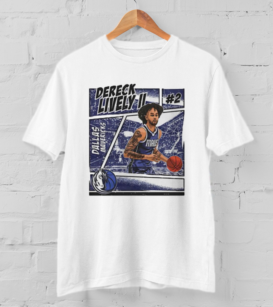 Dereck Lively II Dallas Mavericks #2 Comic T-Shirt