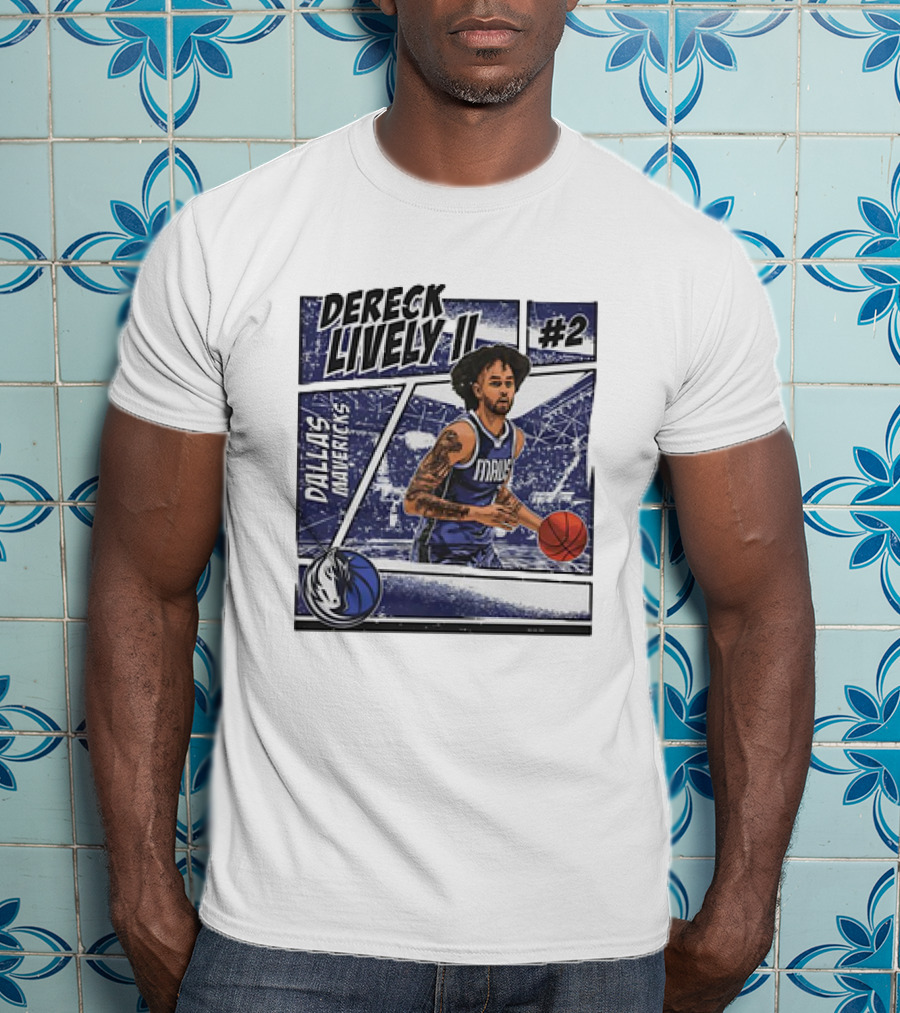 Dereck Lively II Dallas Mavericks #2 Comic T-Shirt