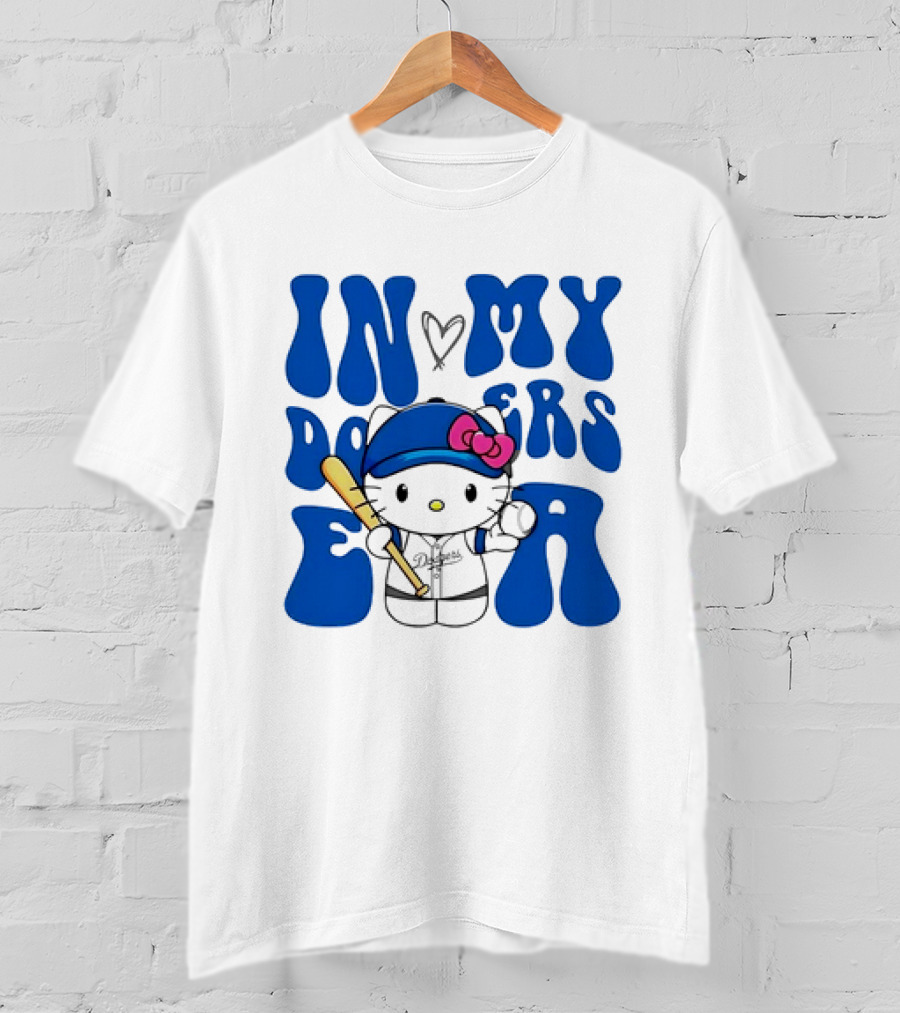 Hello Kitty Los Angeles Dodgers In My Dodgers Era T-Shirt