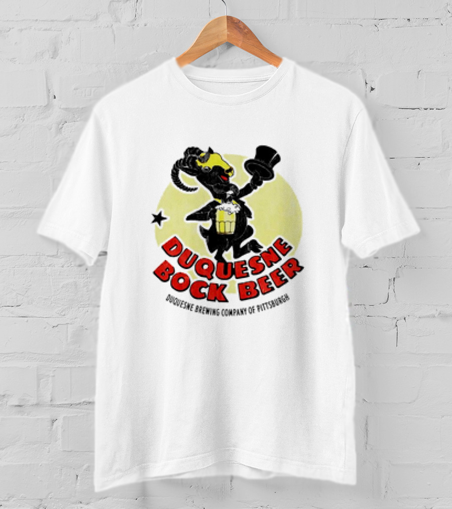 Duquesne Bock Beer Duquesne Brewing Company Of Pittsburgh Retro Ram T-Shirt