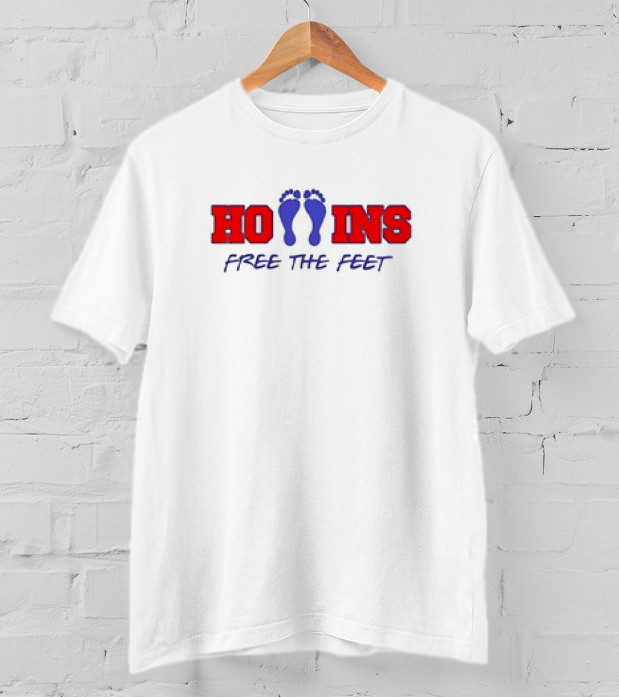 Mack Hollins Free The Feet Hollins With Footprints T-Shirt