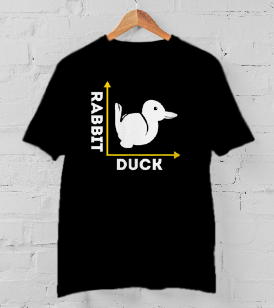 Rabbit Duck Optical Illusion Chart T-Shirt