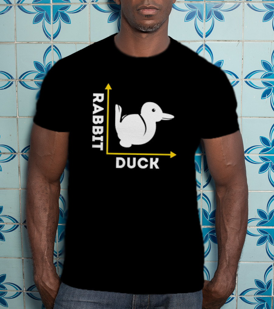 Rabbit Duck Optical Illusion Chart T-Shirt