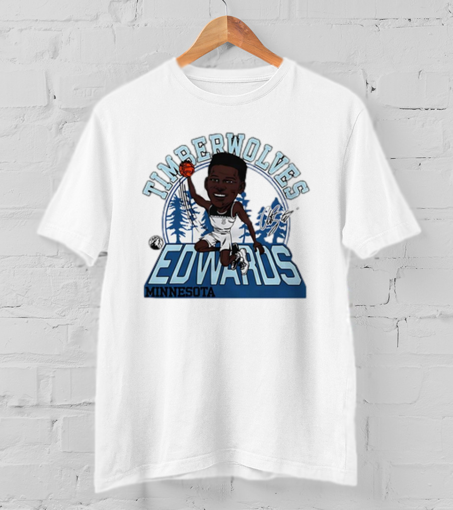 TIMBERWOLVES EDWARDS MINNESOTA T-Shirt