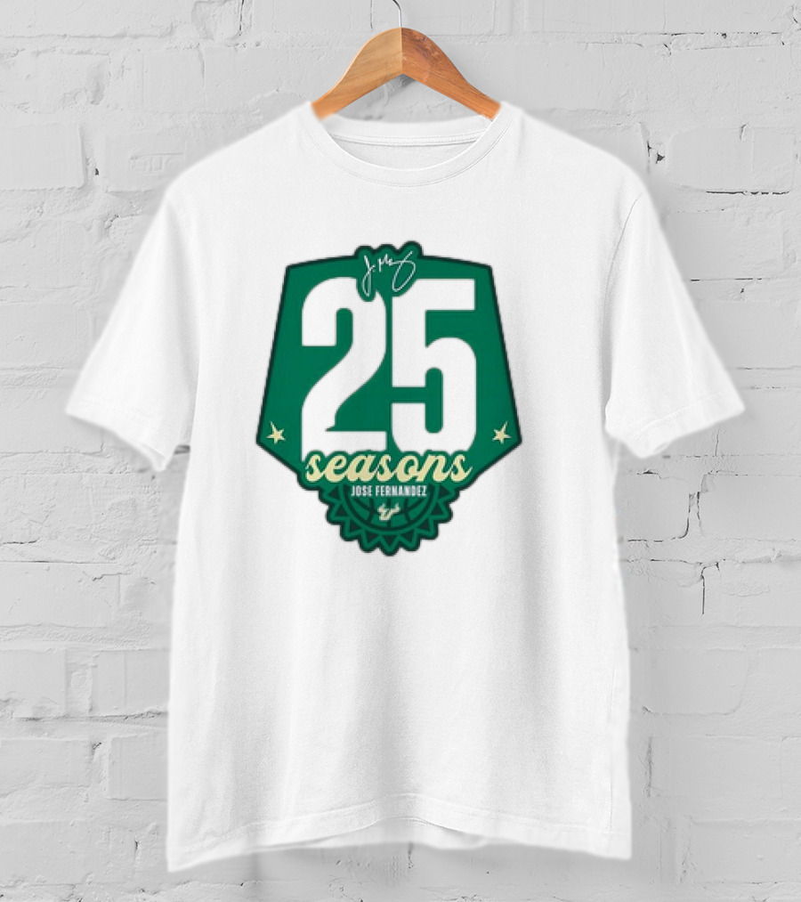 USF Women's Basketball 25 Seasons Jose Fernandez T-Shirt