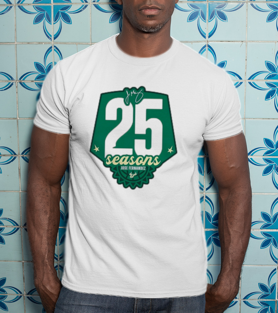 USF Women's Basketball 25 Seasons Jose Fernandez T-Shirt