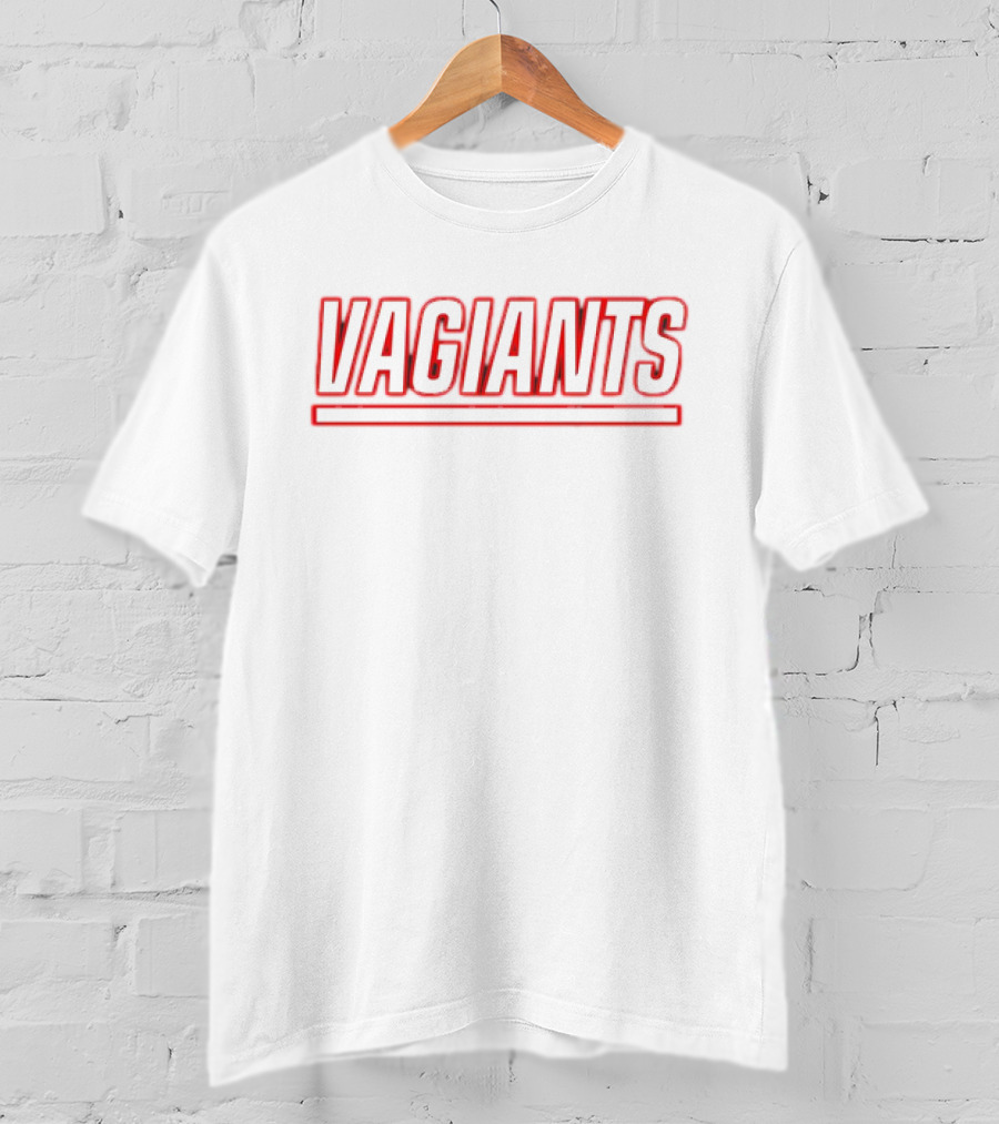 New York Vagiants Bold Red Lettering T-Shirt