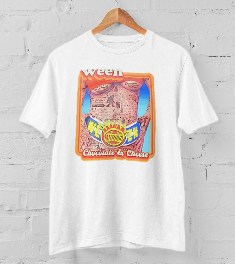 Ween Chocolate And Cheese Album Cover Art Vintage Comic T-Shirt
