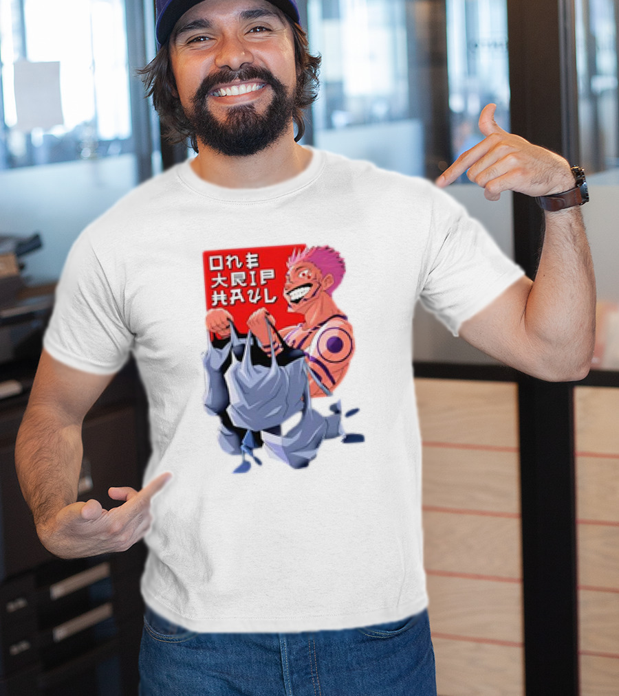 One Trip Haul Sukuna Gym Anime Character Carrying Bags T-Shirt