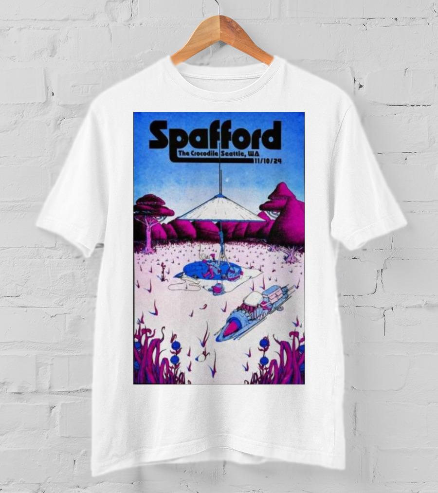 Spafford Live At The Crocodile Seattle 11/10/24 Vintage Sci-Fi Scene T-Shirt