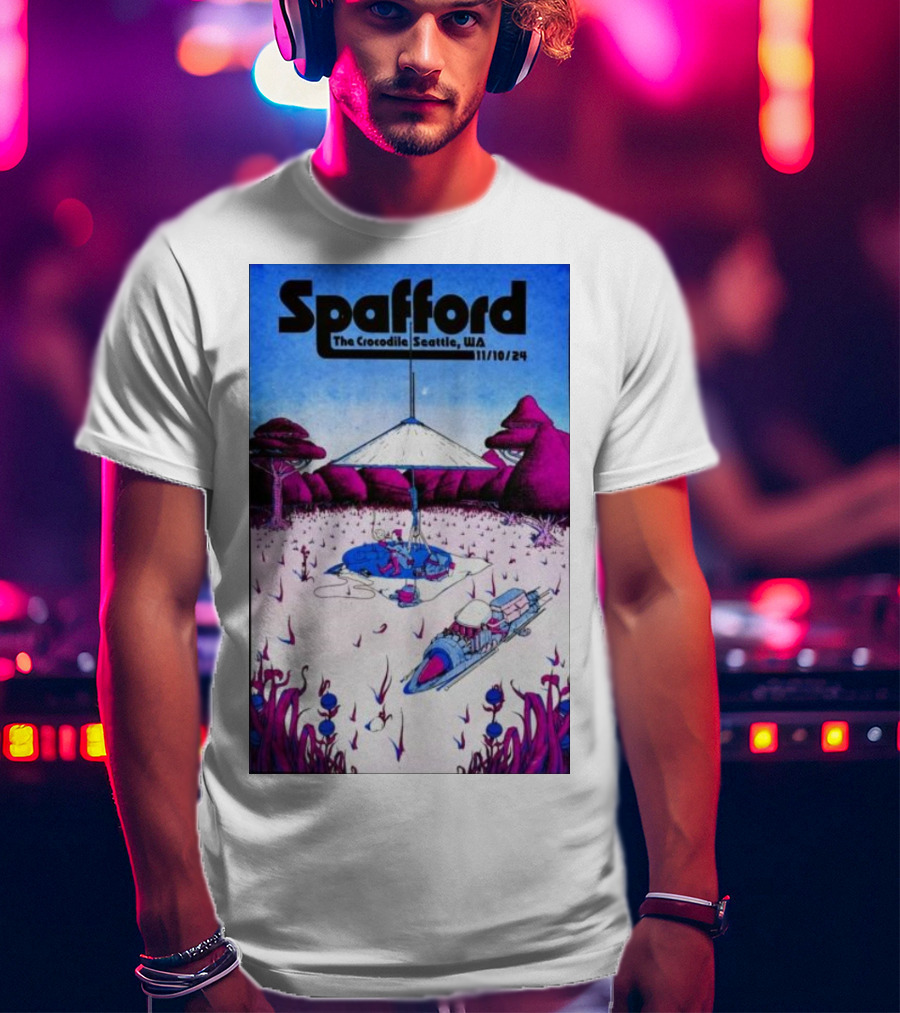 Spafford Live At The Crocodile Seattle 11/10/24 Vintage Sci-Fi Scene T-Shirt