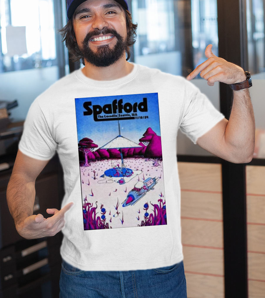 Spafford Live At The Crocodile Seattle 11/10/24 Vintage Sci-Fi Scene T-Shirt