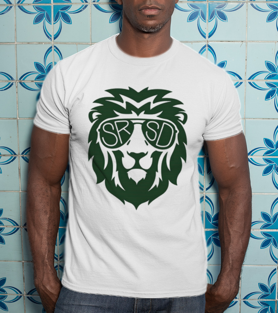 SRSD St. Rita Lion Mascot In Sunglasses T-Shirt