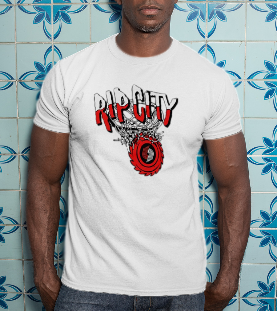 Rip City Portland Trail Blazers Basketball Netball T-Shirt