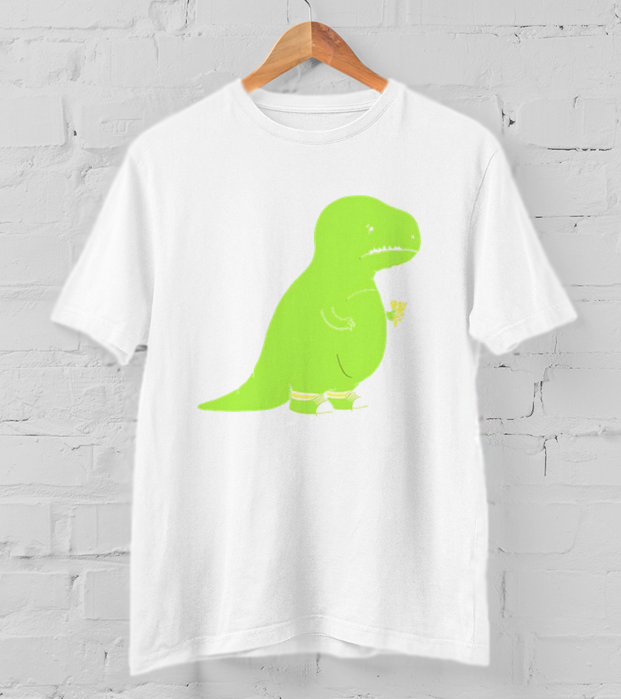 T-rex Struggles With An Ice Cream Cone Darn Silly Dinosaur Problem T-Shirt