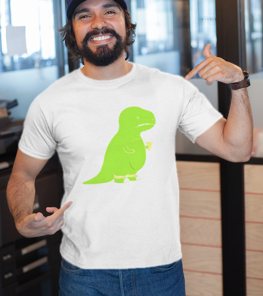 T-rex Struggles With An Ice Cream Cone Darn Silly Dinosaur Problem T-Shirt