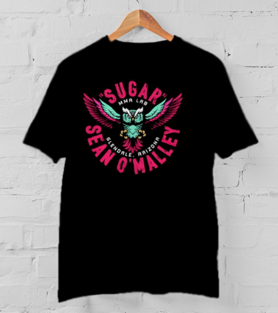 Sugar Sean O'Malley MMA Lab Glendale Arizona Owl Retro T-Shirt