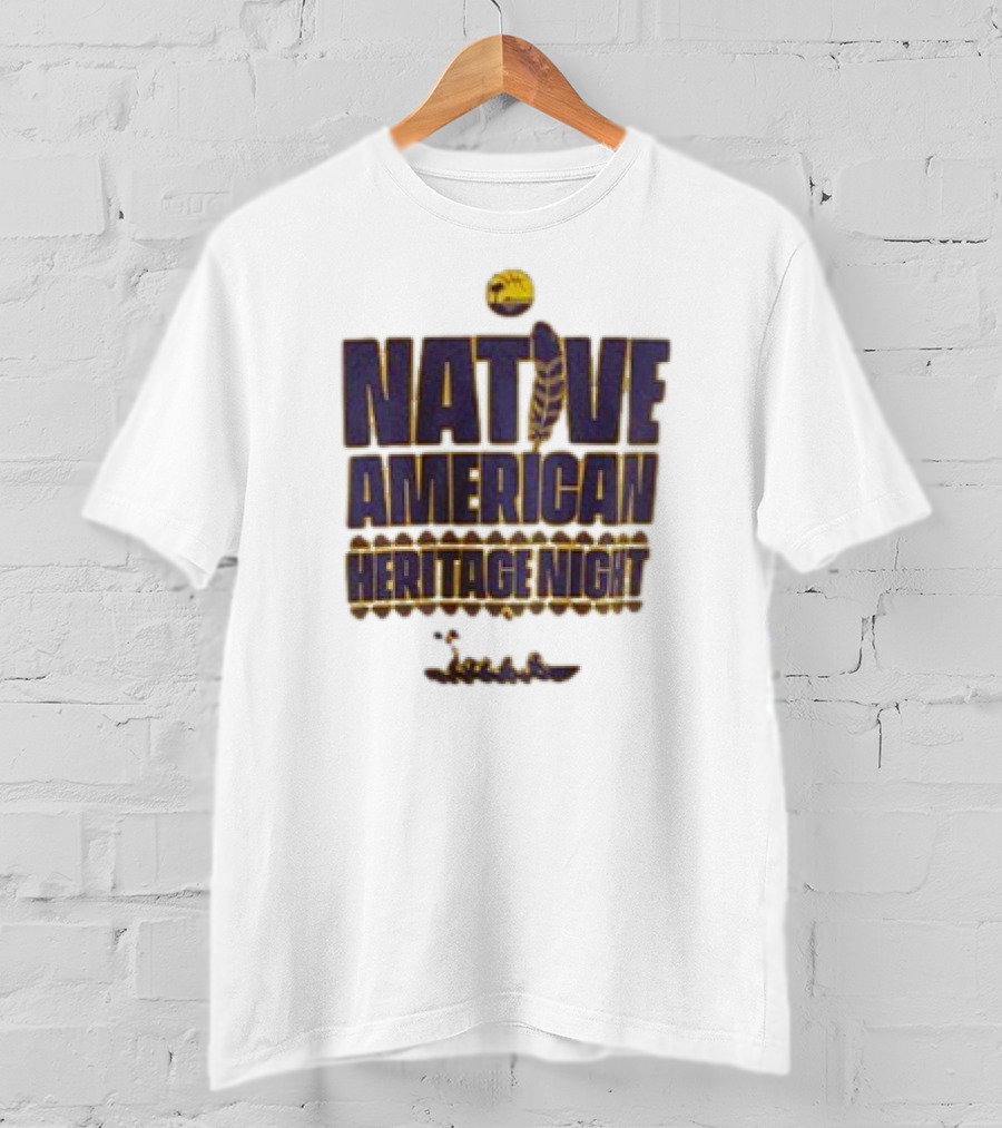South Bay Lakers Native American Heritage Night Basketball Feather T-Shirt