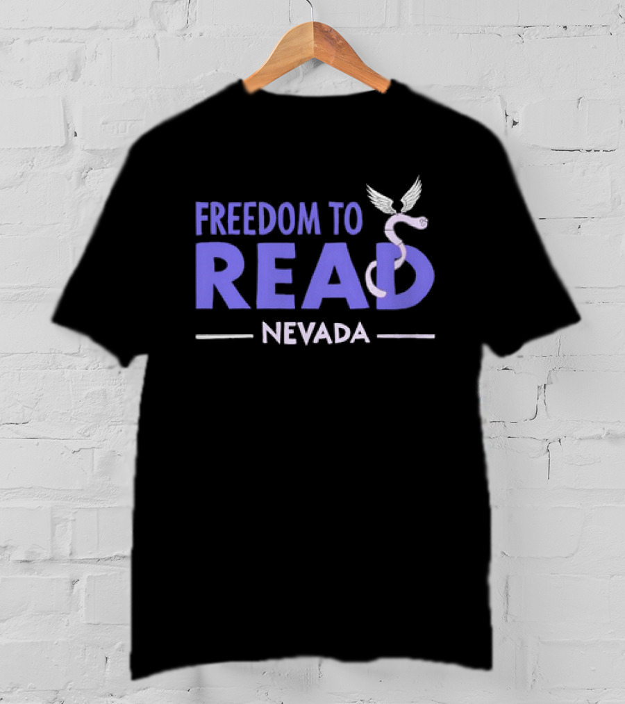 Freedom To Read Nevada Serpent With Wings T-Shirt
