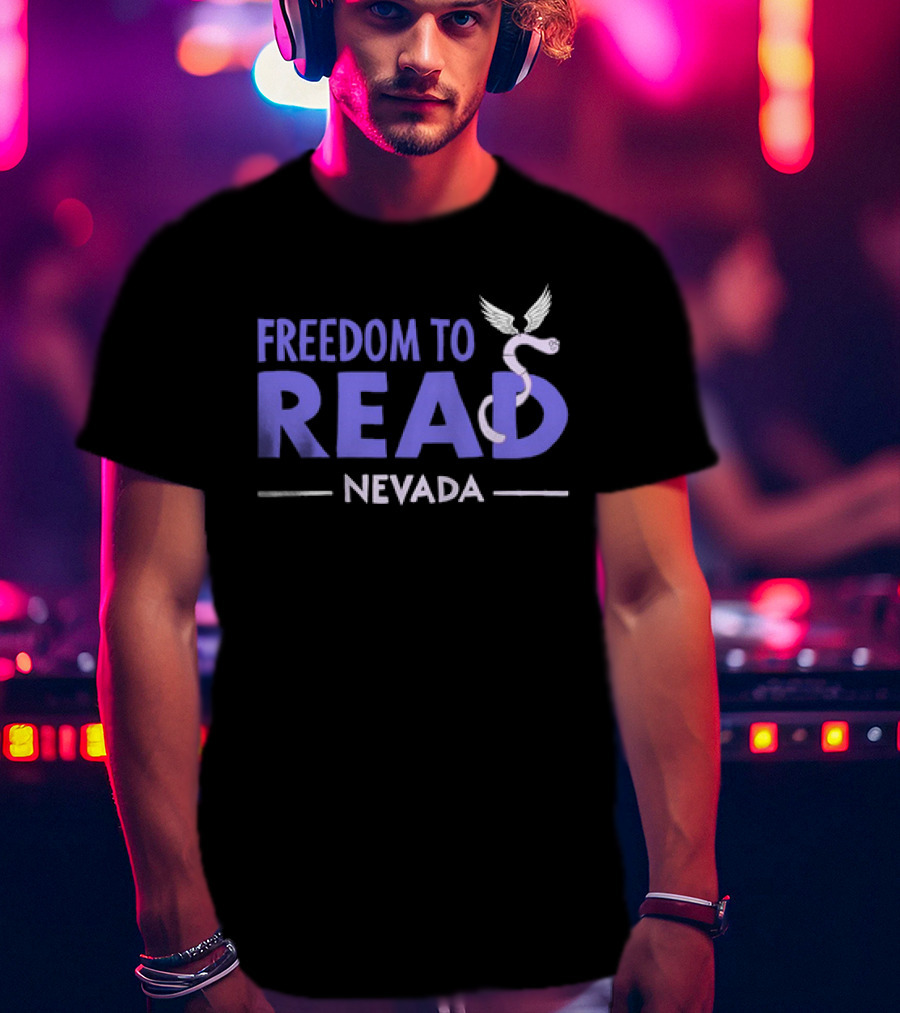Freedom To Read Nevada Serpent With Wings T-Shirt