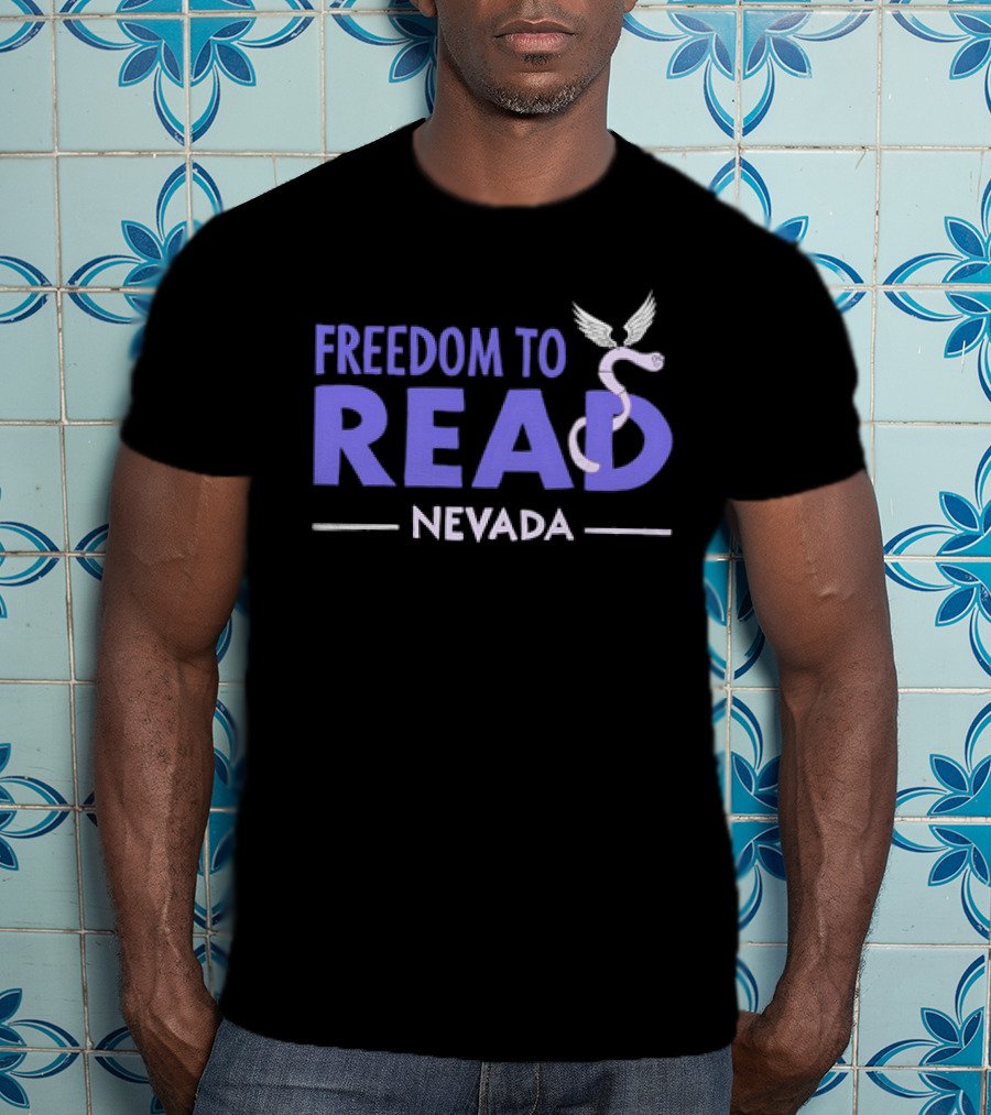Freedom To Read Nevada Serpent With Wings T-Shirt