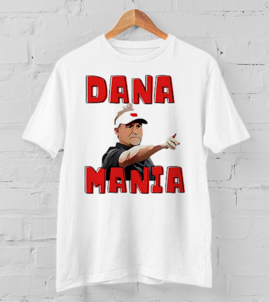 Dana Mania Nebraska Cornhusker Enthusiasm Pointing T-Shirt